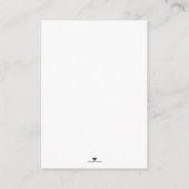 Geschenkkarte | Einladung zur Brautdusche (Rückseite)