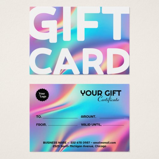 Geschenkkarte für den Holografischen Ästhetiker (Vorne & Hinten)