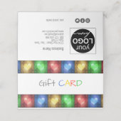 Geschenkkarte für den rustikalen Valentinstag Platzkarte (Außenseite Aufgefaltet)