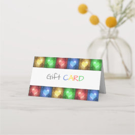 Geschenkkarte für den rustikalen Valentinstag Platzkarte