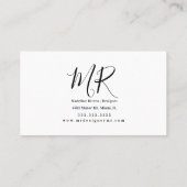 Geschenkkarte für den schönen, feinen Blumendesign Visitenkarte (Rückseite)