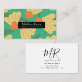 Geschenkkarte für den schönen, feinen Blumendesign Visitenkarte (Vorne/Hinten)