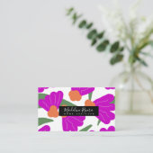 Geschenkkarte für den schönen, feinen Blumendesign Visitenkarte (Stehend Vorderseite)