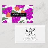 Geschenkkarte für den schönen, feinen Blumendesign Visitenkarte (Vorne/Hinten)