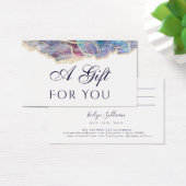 Geschenkkarte für dunkle Opal (Schreibtisch)