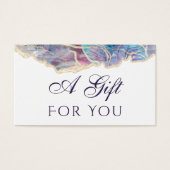 Geschenkkarte für dunkle Opal (Vorderseite)