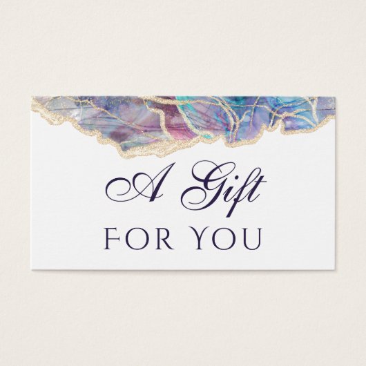 Geschenkkarte für dunkle Opal (Vorderseite)