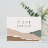 Geschenkkarte für Elegante Gebirgskante (Stehend Vorderseite)