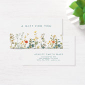 Geschenkkarte für Elegante Wildblume (Schreibtisch)