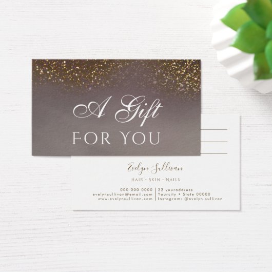 Geschenkkarte für flüssigen Glitzer (Schreibtisch)