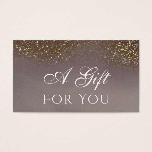 Geschenkkarte für flüssigen Glitzer (Vorderseite)