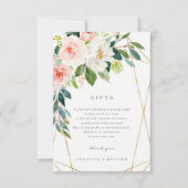 Geschenkkarte für geometrische Frühlingsromane Einladung (Vorderseite)