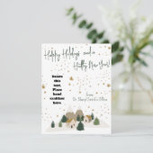 Geschenkkarte für gesunde Ferien Winter Hand Sanit Karte (Stehend Vorderseite)