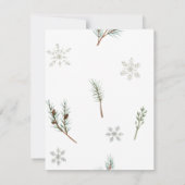 Geschenkkarte für gesunde Weihnachtsbaume Karte (Rückseite)