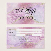 Geschenkkarte für Imitate mit bleibendem Effekt (Vorne & Hinten)