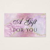 Geschenkkarte für Imitate mit bleibendem Effekt (Vorderseite)