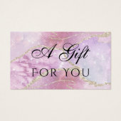 Geschenkkarte für Imitate mit bleibendem Effekt (Vorderseite)