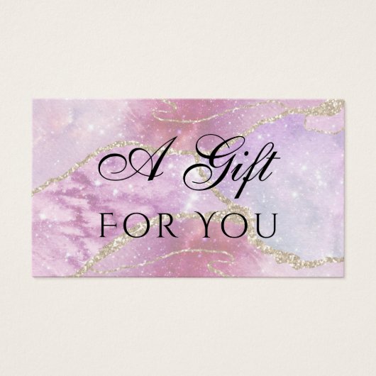 Geschenkkarte für Imitate mit bleibendem Effekt (Vorderseite)