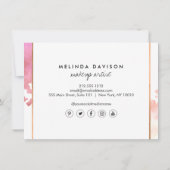 Geschenkkarte für kreative Wasserfarben Makeup Art (Rückseite)