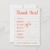 Geschenkkarte für Lehrer Einladung (Vorderseite)