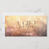 Geschenkkarte für moderne Blush Dusty (Vorderseite)