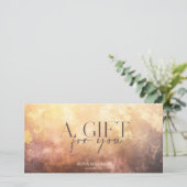 Geschenkkarte für moderne Blush Dusty (Stehend Vorderseite)