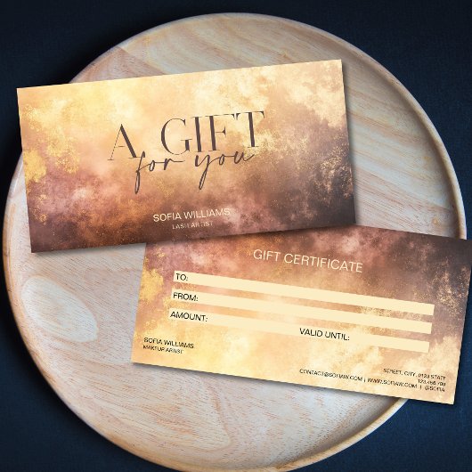 Geschenkkarte für moderne Blush Dusty