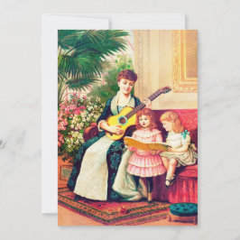 Geschenkkarte für Muttertag/klassische Mama und Ki Feiertagskarte