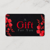 Geschenkkarte für Rote Kirsche Visitenkarte (Vorderseite)