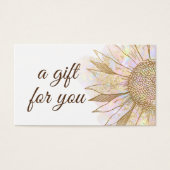 Geschenkkarte für Sonnenblumen (Vorderseite)