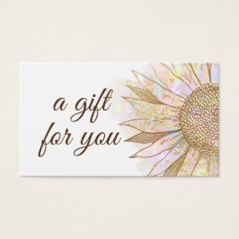 Geschenkkarte für Sonnenblumen