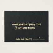 Geschenkkarte für Unternehmen (Rückseite)