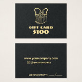 Geschenkkarte für Unternehmen (Vorne & Hinten)