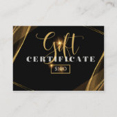 Geschenkkarte für Unternehmen $100 Visitenkarte (Vorderseite)