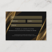 Geschenkkarte für Unternehmen $100 Visitenkarte (Rückseite)