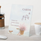 Geschenkkarte für Vintage Fahrradfahrer Sockelschild (In SItu)