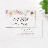 Geschenkkarte Getrocknete Blume (Schreibtisch)