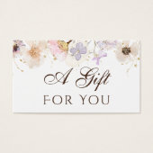 Geschenkkarte Getrocknete Blume (Vorderseite)