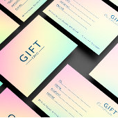 Geschenkkarte Pastel Holographic Salon