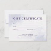 Geschenkkarte Pastel Liquid Watercolor Tinte (Rückseite)