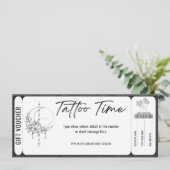 Geschenkkarte "Personal Tattoo" Einladung (Stehend Vorderseite)