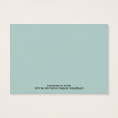 Geschenkkarte Seascape mit Wellen und Felsen (Rückseite)