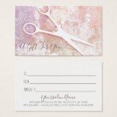 Geschenkkarte Weihnachtsbaum Granit Rosa (Vorne & Hinten)