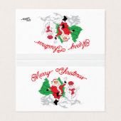 Geschenkkarten : Frohe Weihnachten (Außenseite Aufgefaltet)
