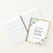 Geschenkliste für Elfenbeingoldrahmen-Brautparty Notizblock (Innenseite)