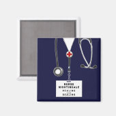 Geschenkmagazin für Krankenpflege Magnet (Vorderseite/Rückseite)