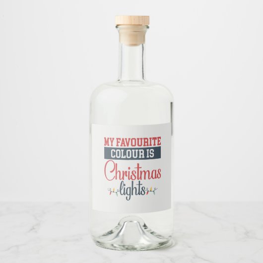 Geschenkmarke Alkoholflaschenetikett (Vorderseite)