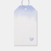 Geschenkmarke "Danke" für die Babydusche. Geschenkanhänger (Rückseite)