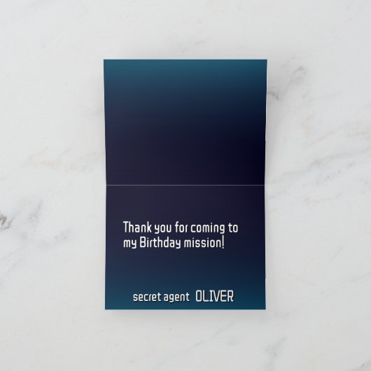 Geschenkmarke Dankeskarte (Innenseite)