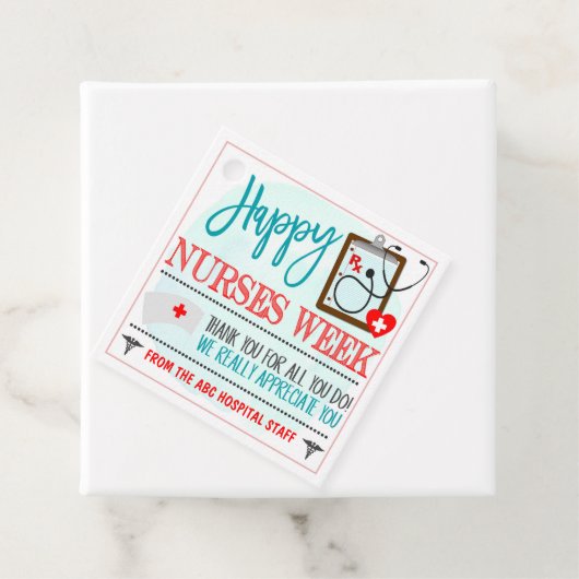 Geschenkmarke für Krankenpflege Geschenkanhänger (Beispiel)